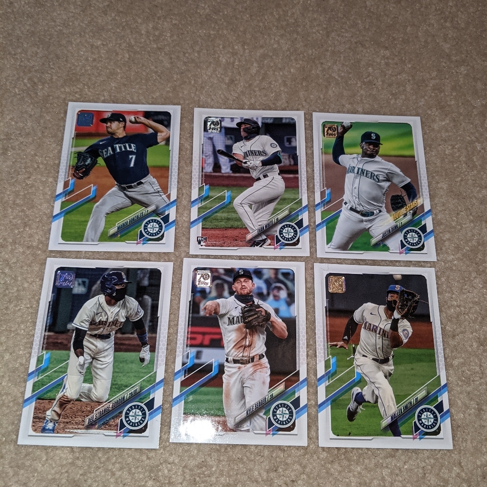 2021 Topps Seattle Mariners lot of 6
